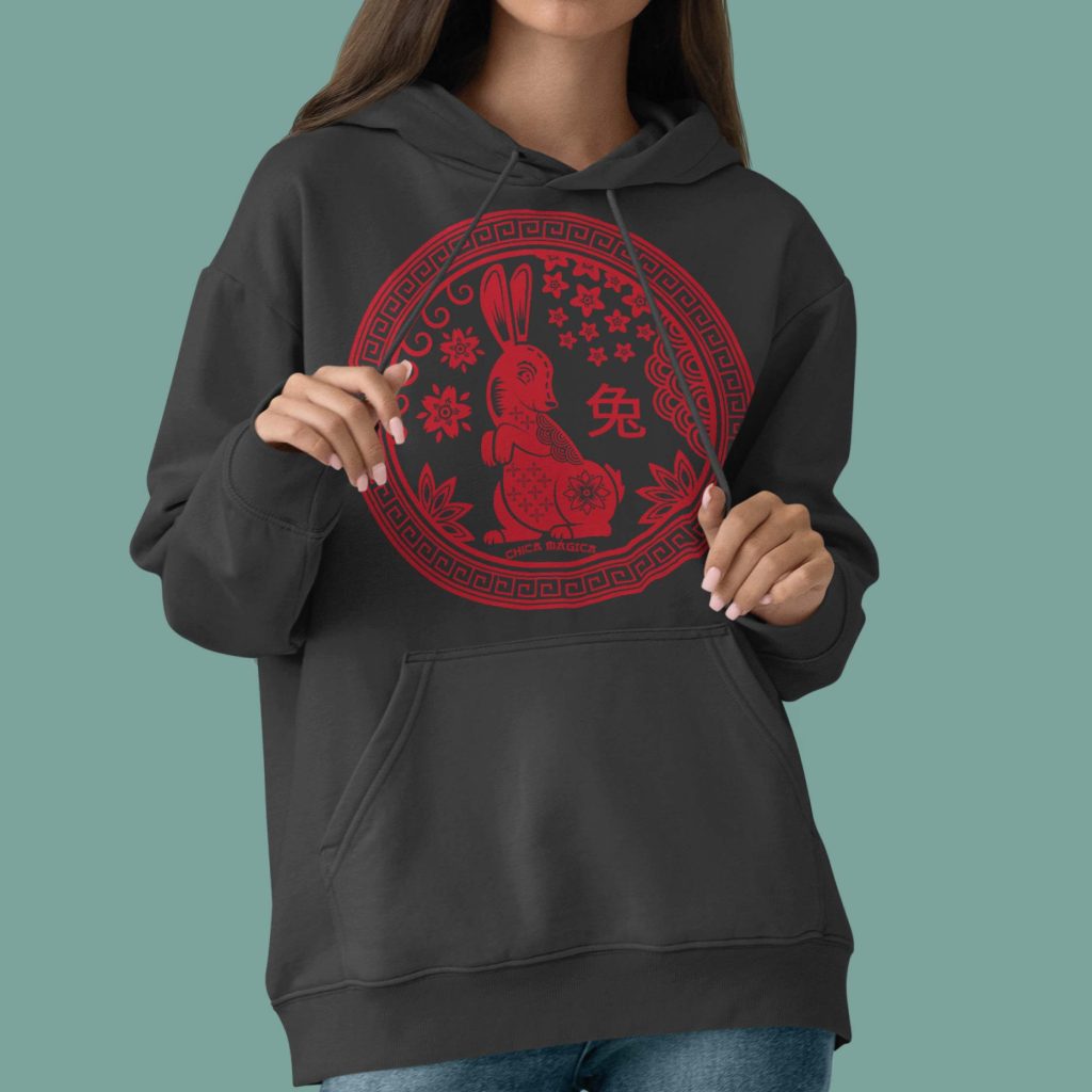 Hoodie Año del Conejo (incluye kit ritual de abundancia)